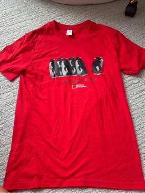 National Geographic Red Penguin Graphic Short-Sleeve Tee